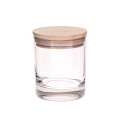 Szklanka z drewnianą pokrywką 250 ml